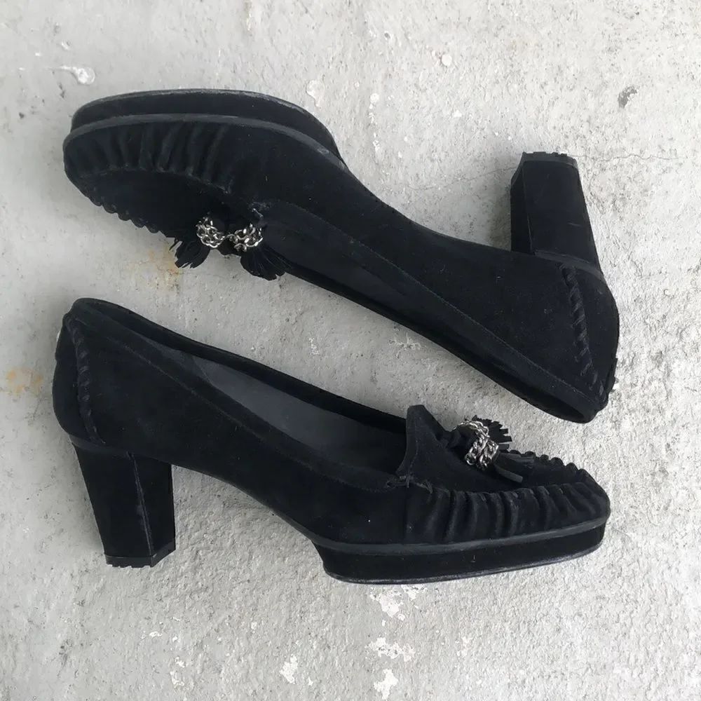 Stuart  Weitzman  platform moccasins - Picture 3 of 8